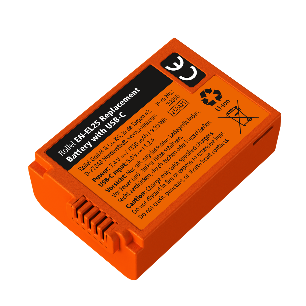 Kamera-Akku mit USB-C