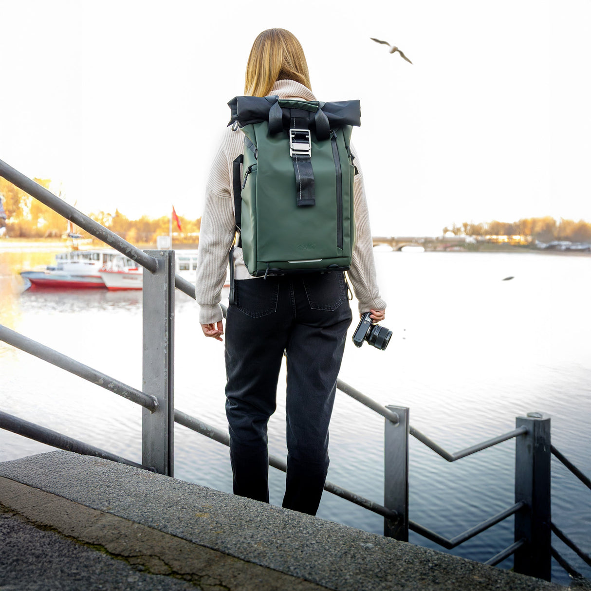 Fotoliner Ocean Rolltop | Kamerarucksack