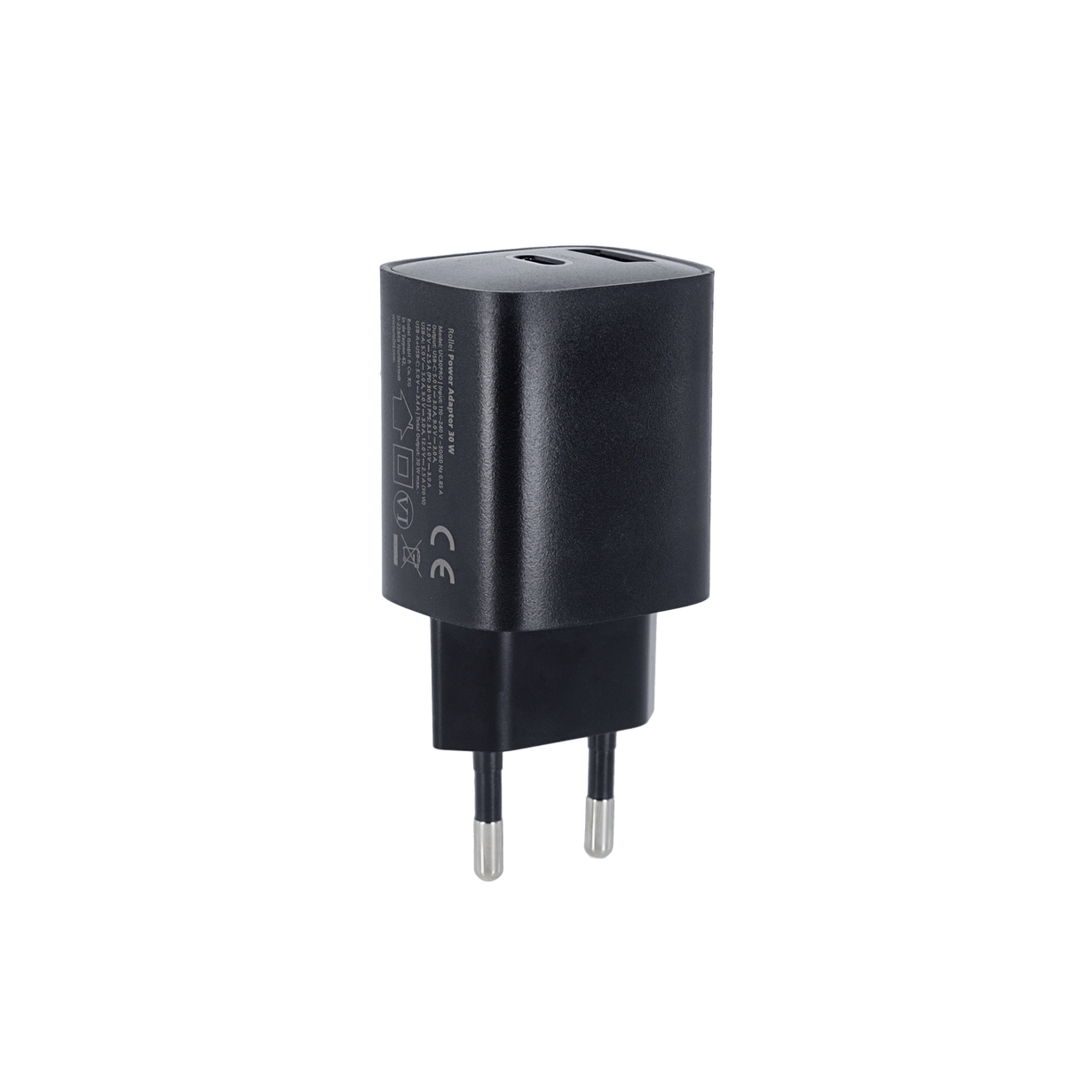 Schnellladegerät 30 W | GaN | USB-C- & USB-A-Anschluss