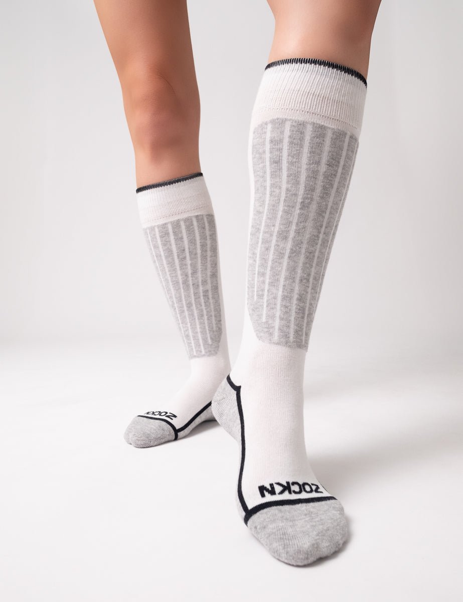 Ski Socken | 1 Paar | Bio-Baumwolle & Merinowolle | Unisex