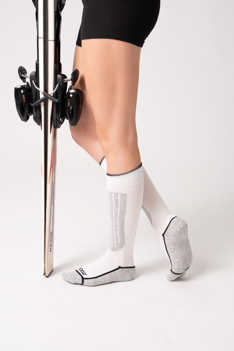 Ski Socken | 1 Paar | Bio-Baumwolle & Merinowolle | Unisex
