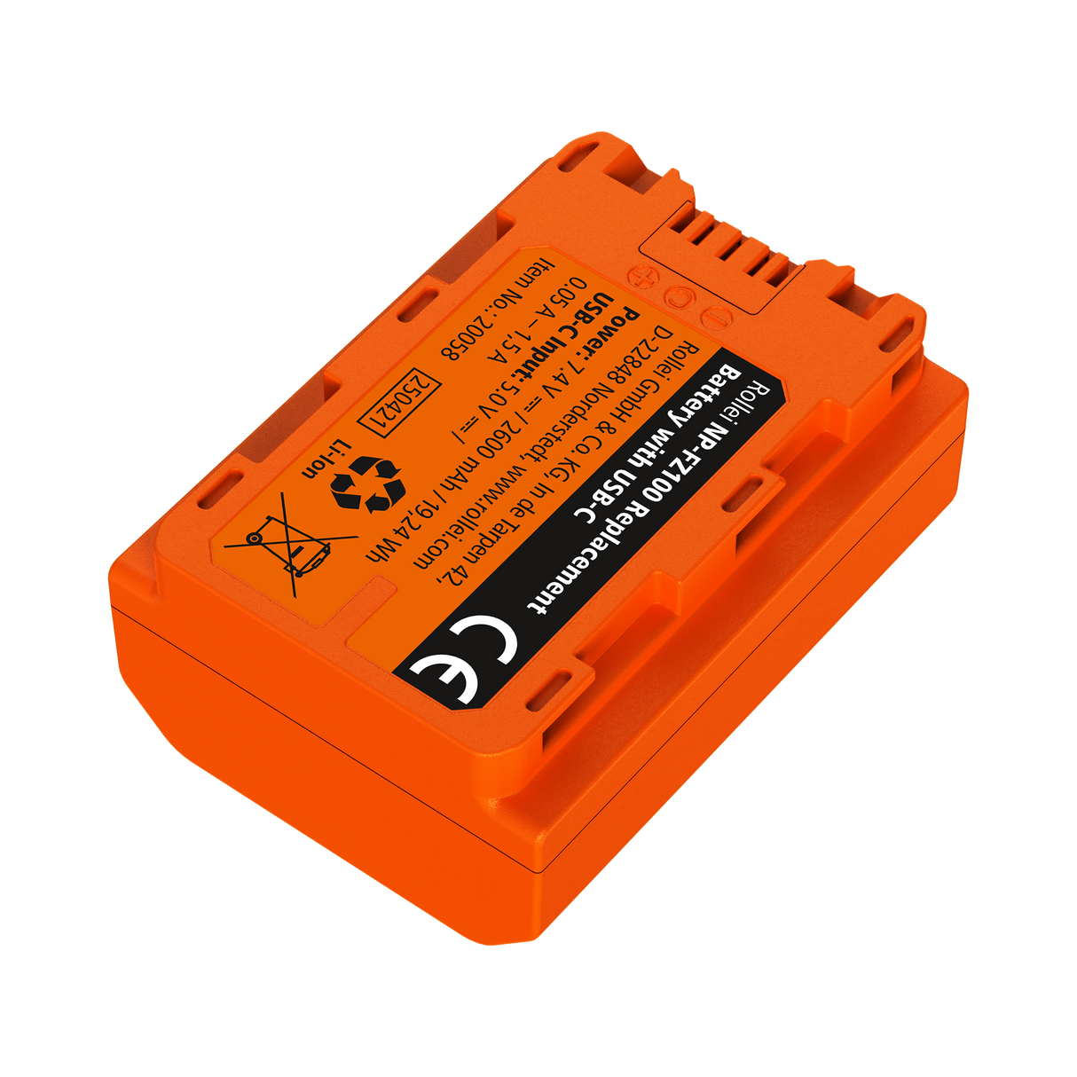 Kamera-Akku mit USB-C