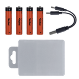 USB-C Li-Ion Akkus (wiederaufladbar) – 4er-Pack