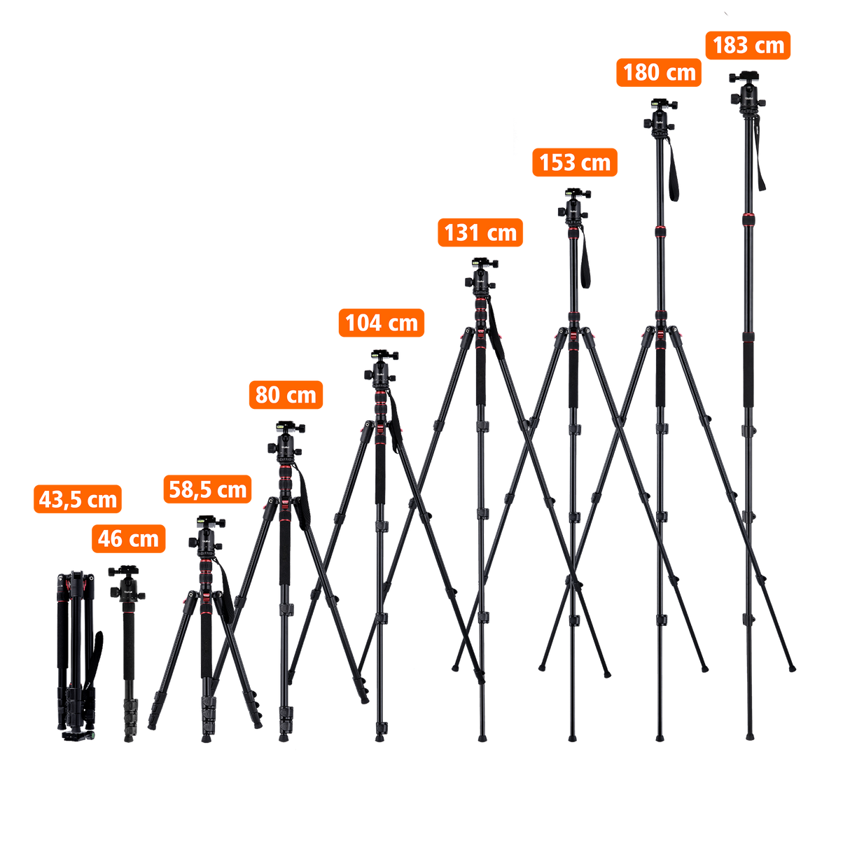 Stativ I Aluminium I Compact Traveler No. 2
