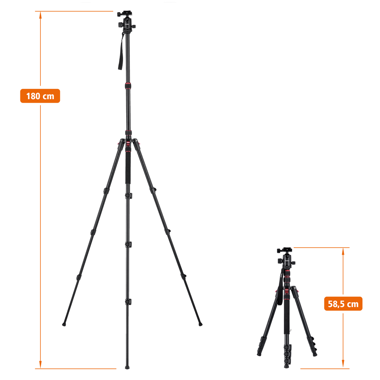 Stativ I Aluminium I Compact Traveler No. 2