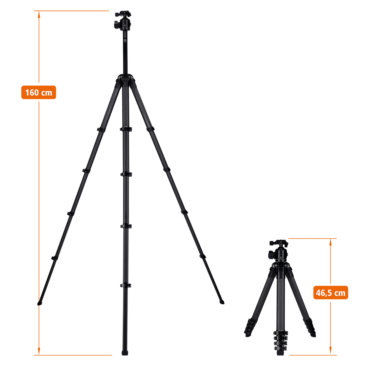 Lion Rock Traveler Pro inkl. Stativkopf | All Black