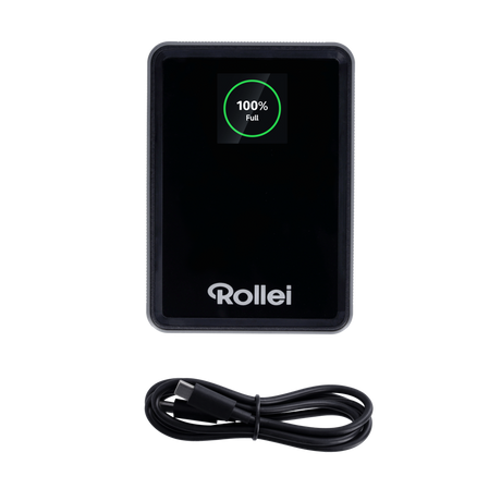 V-Mount Akku 99Wh V2 Pro – Vorderansicht mit Kabel