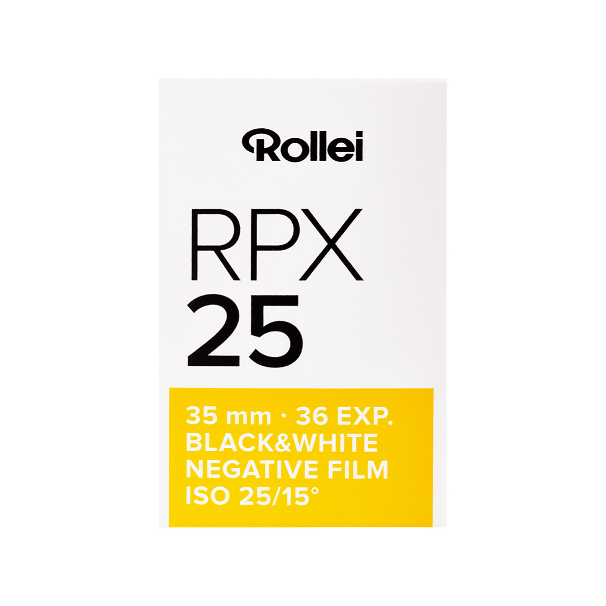 RPX Schwarzweiß-Negativfilm | 35 mm & Rollfilm | ISO 25 / 100 / 400