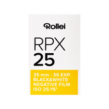 RPX Schwarzweiß-Negativfilm | 35 mm & Rollfilm | ISO 25 / 100 / 400