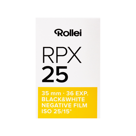 RPX Schwarzweiß-Negativfilm | 35 mm & Rollfilm | ISO 25 / 100 / 400